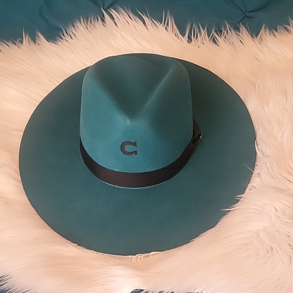 Charlie 1 Horse "Highway" Beautiful Teal Hat. Reasonable Offers Accepted.